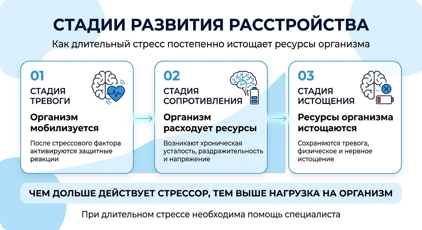 Лечение стресса в Саках инфографика